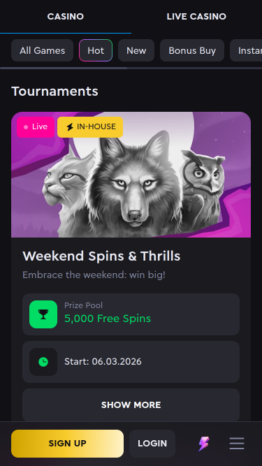 Rockwin Casino Mobile Tournaments