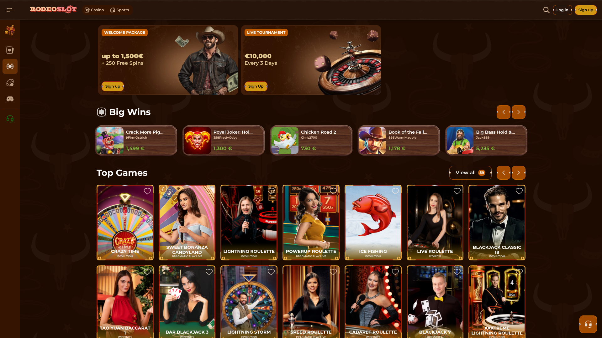 RodeoSlot Live Dealer