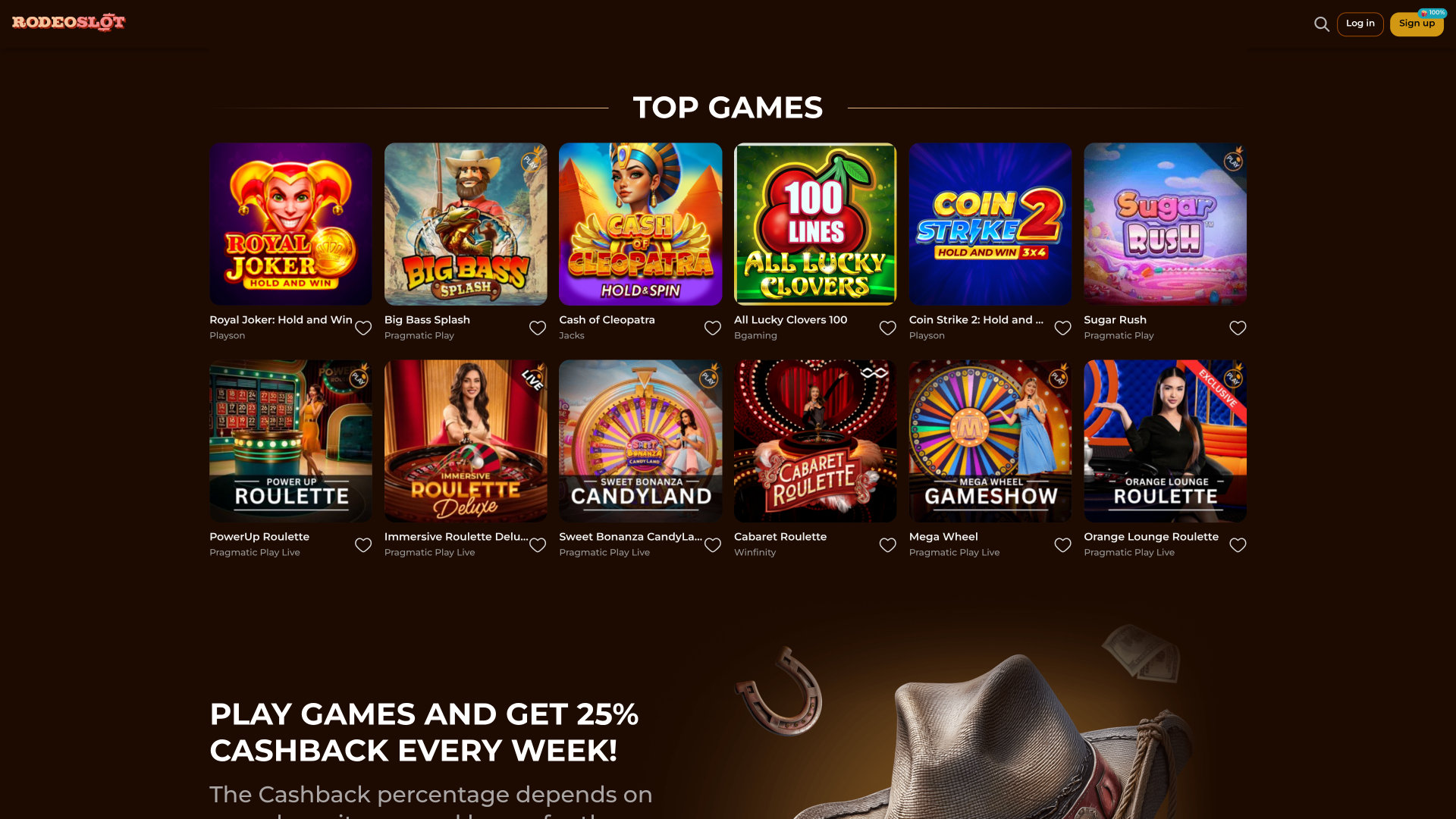 RodeoSlot Casino Games