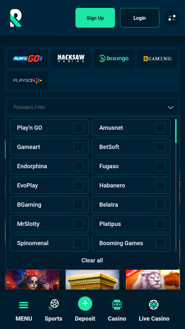 Rolletto Casino Mobile Game Developers