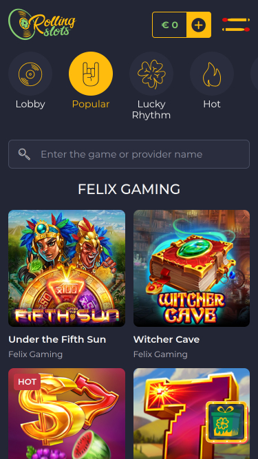 RollingSlots Casino Mobile Games