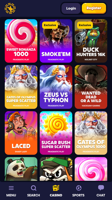 Roobet Casino Mobile Games