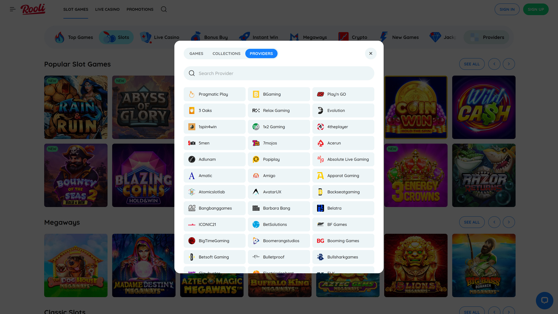 Rooli Casino Desktop Game Developers