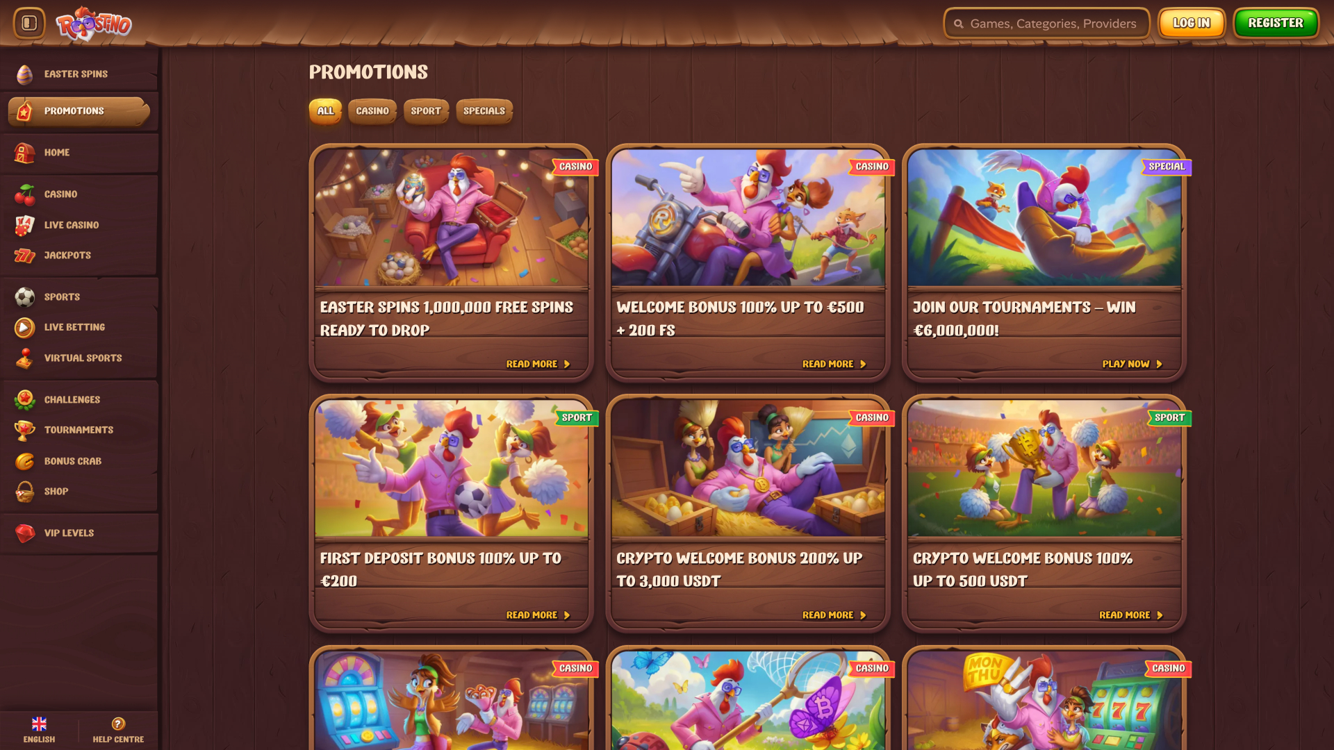 Roostino Casino Promotions