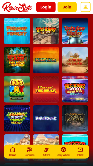 Rose Slots Casino Mobile Games