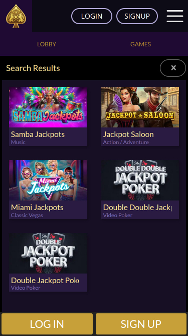 Royal Ace Casino Mobile Jackpot