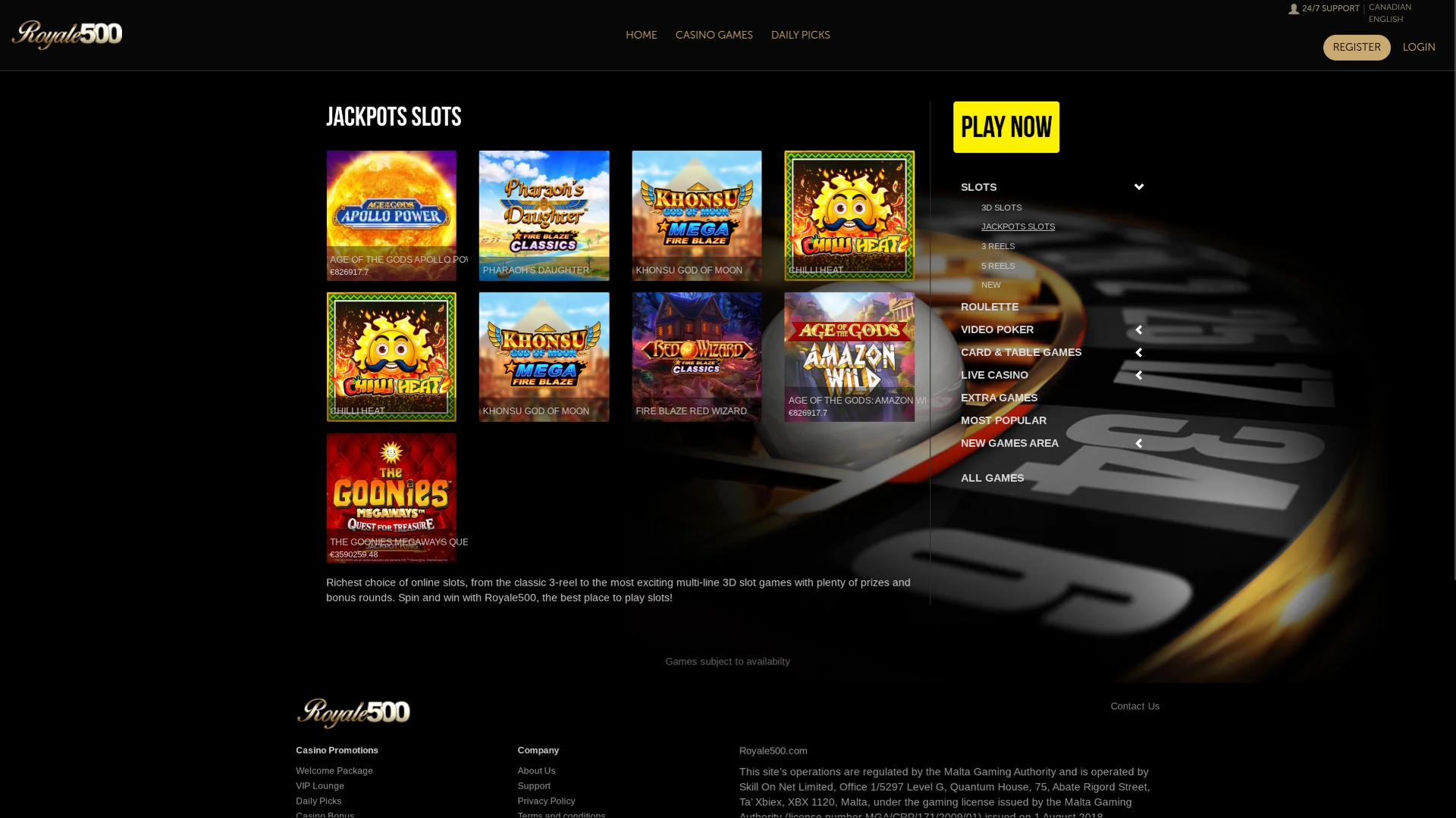Royale500 Casino Desktop Jackpot