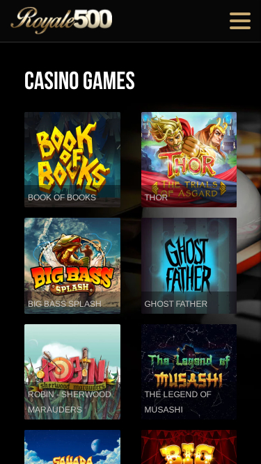 Royale500 Casino Mobile Games