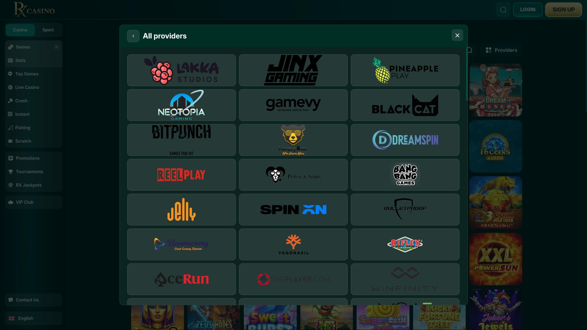 RX Casino Desktop Game Developers