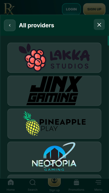 RX Casino Mobile Game Developers