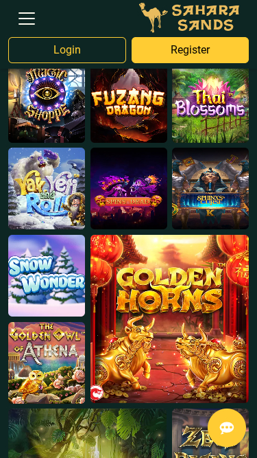 Sahara Sands Casino Mobile Games