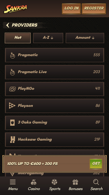 Sankra Casino Game Developers