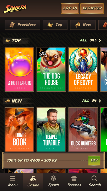 Sankra Casino Games