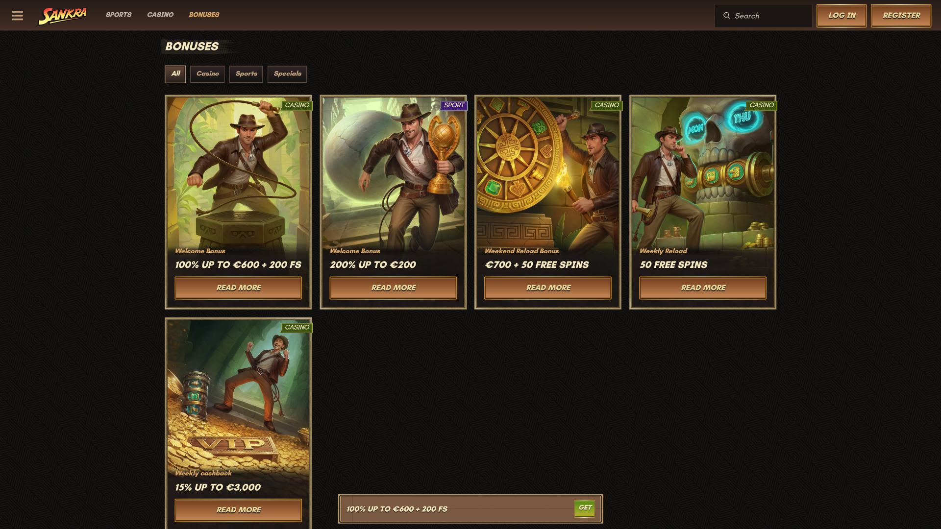 Sankra Casino Promotions