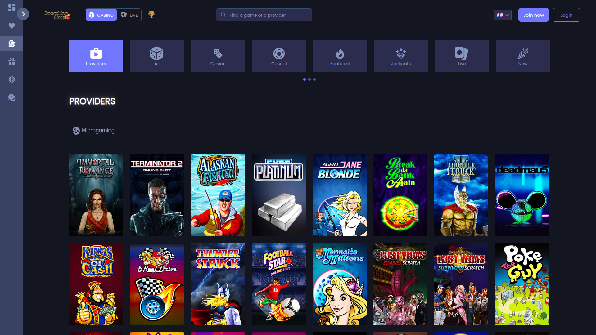 Scorching Slots Casino Desktop Game Developers