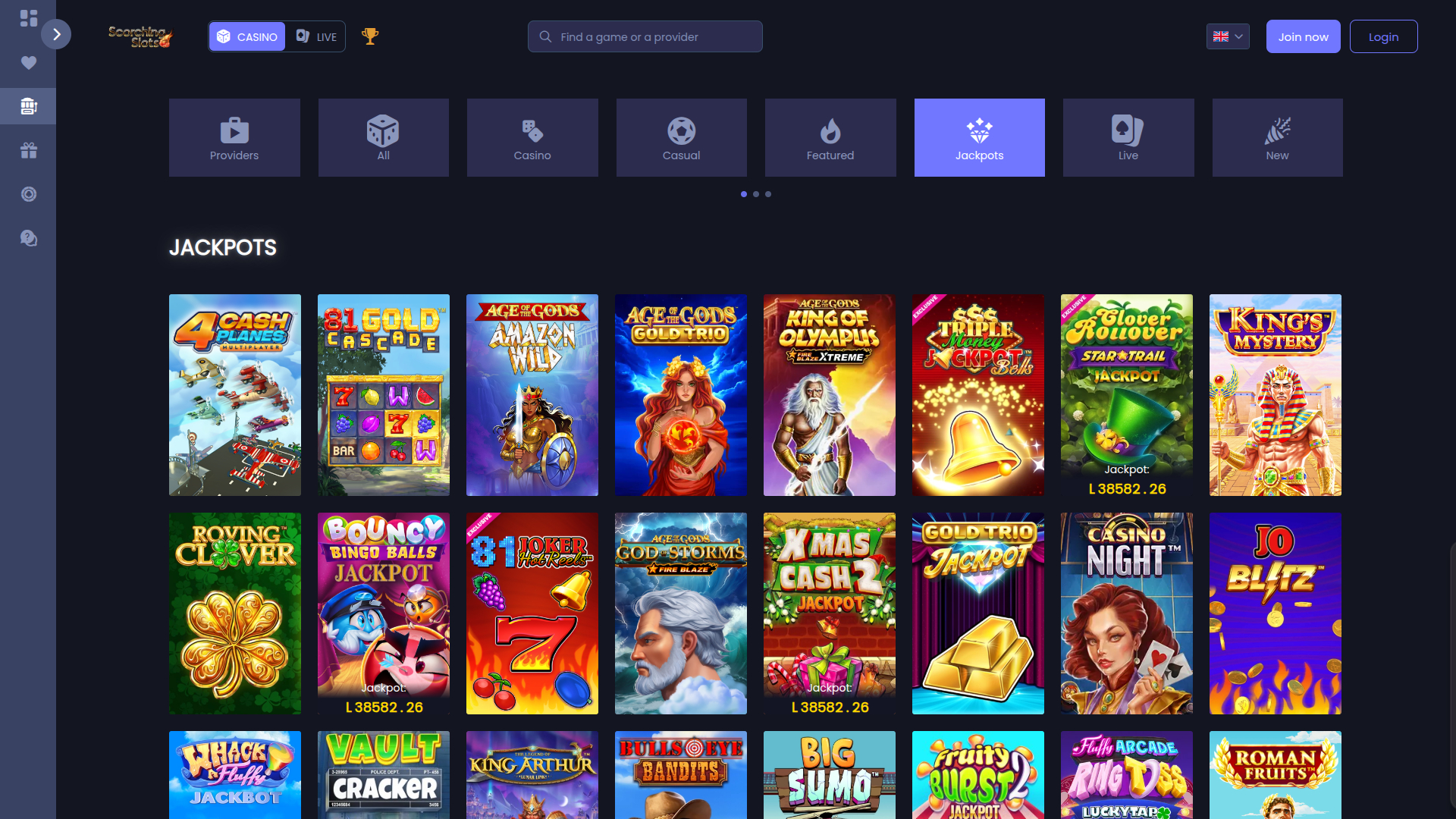 Scorching Slots Casino Desktop Jackpot