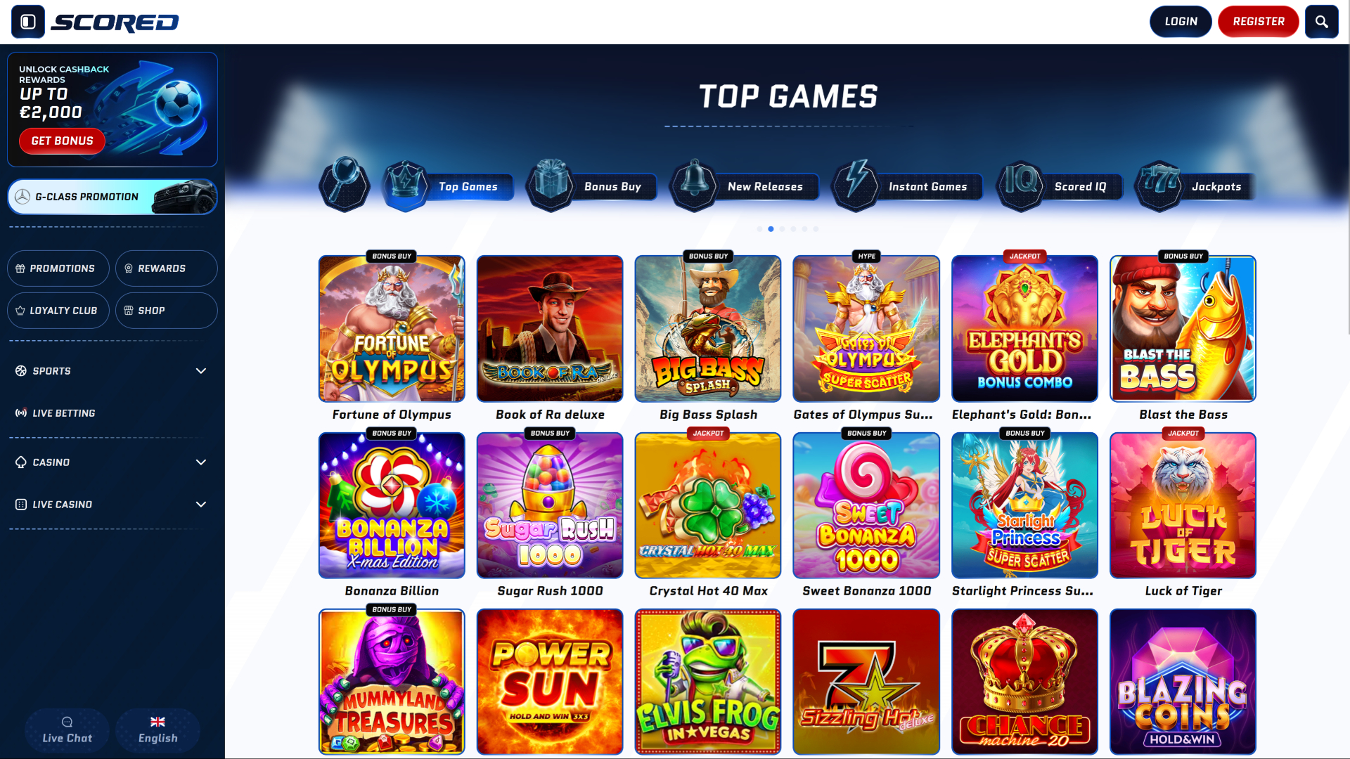 Scored Casino Games
