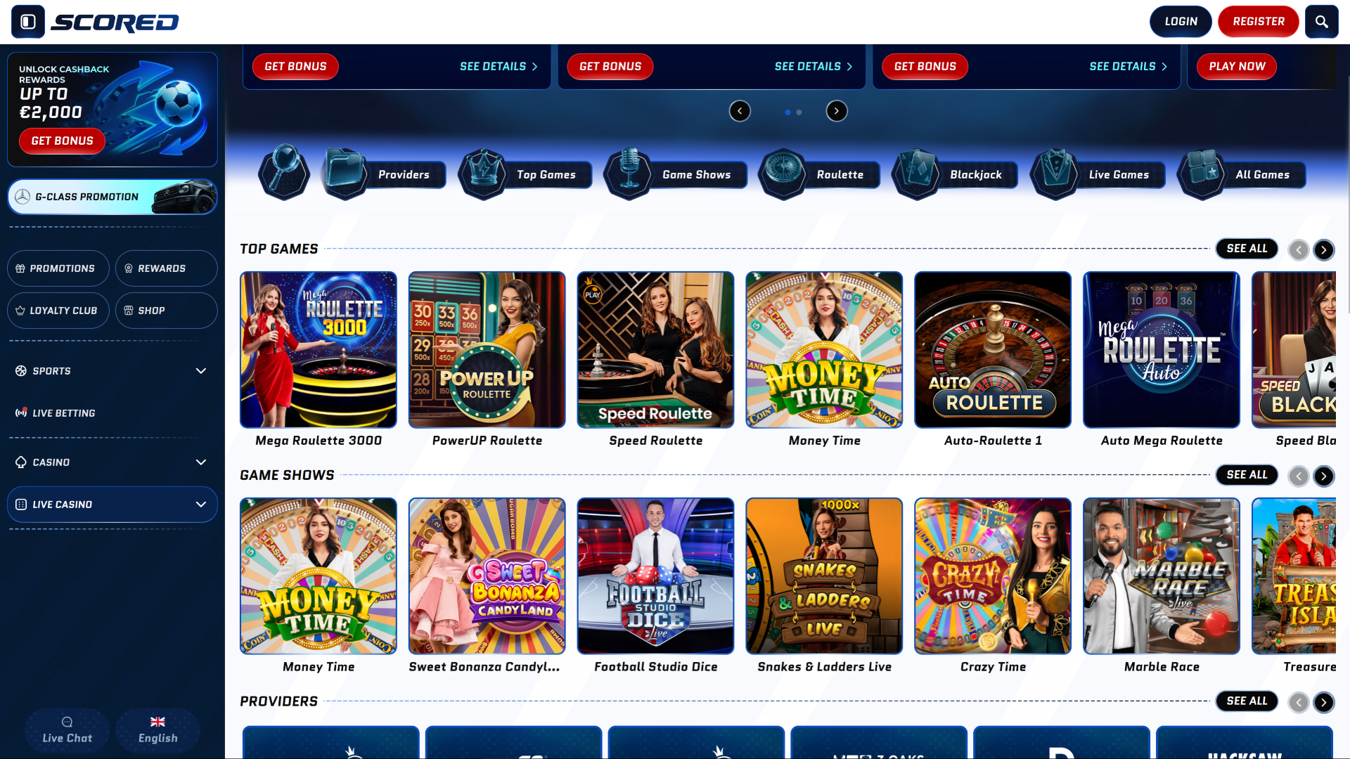 Scored Casino Live Dealer