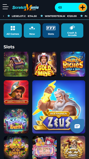 ScratchMania Casino Mobile Games