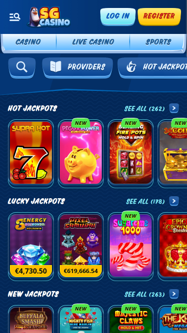 SG Casino Mobile Jackpot