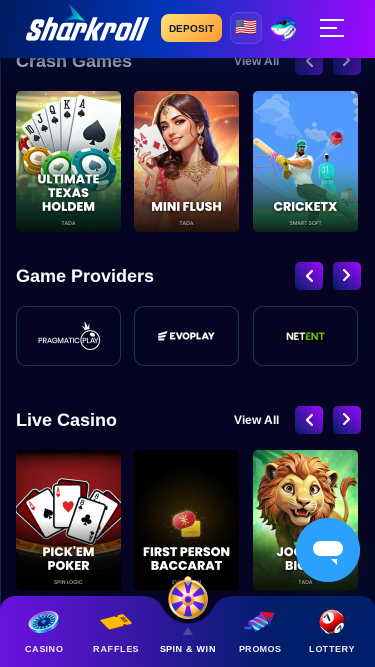 Sharkroll Casino Mobile Game Developers