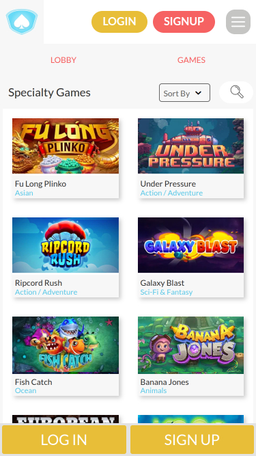 Silver Oak Casino Mobile Specialty Games