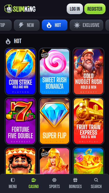 SlimKing Casino Games