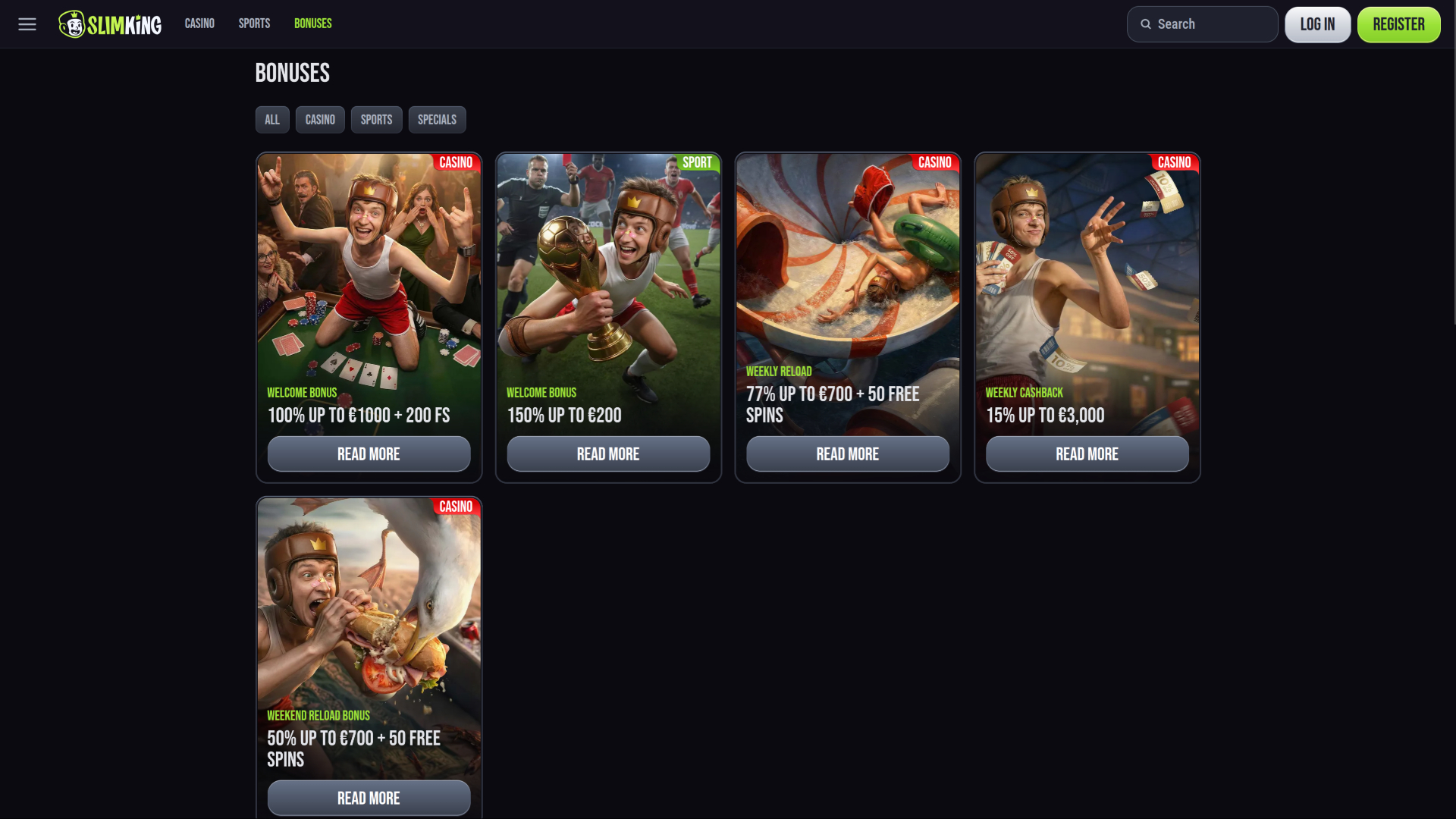 SlimKing Casino Promotions
