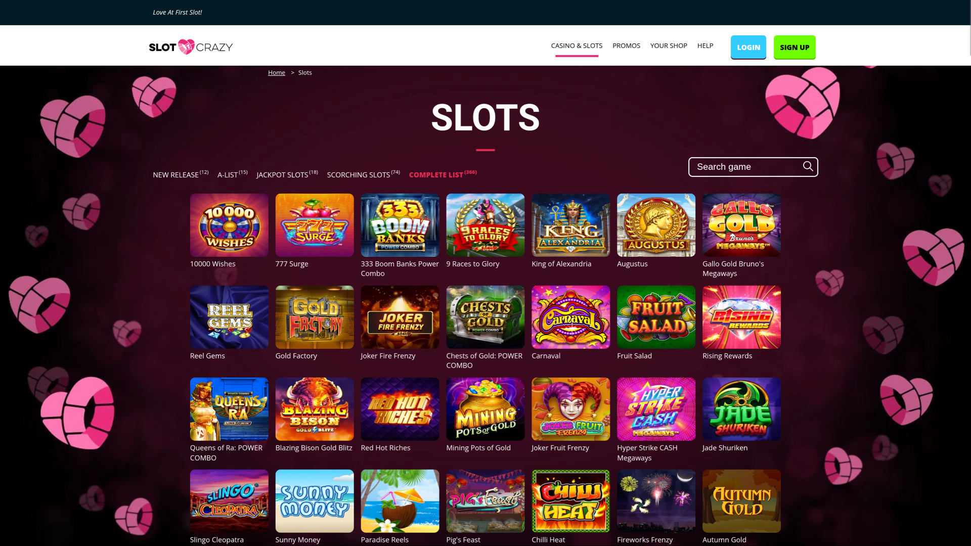Slot Crazy Casino Desktop Games