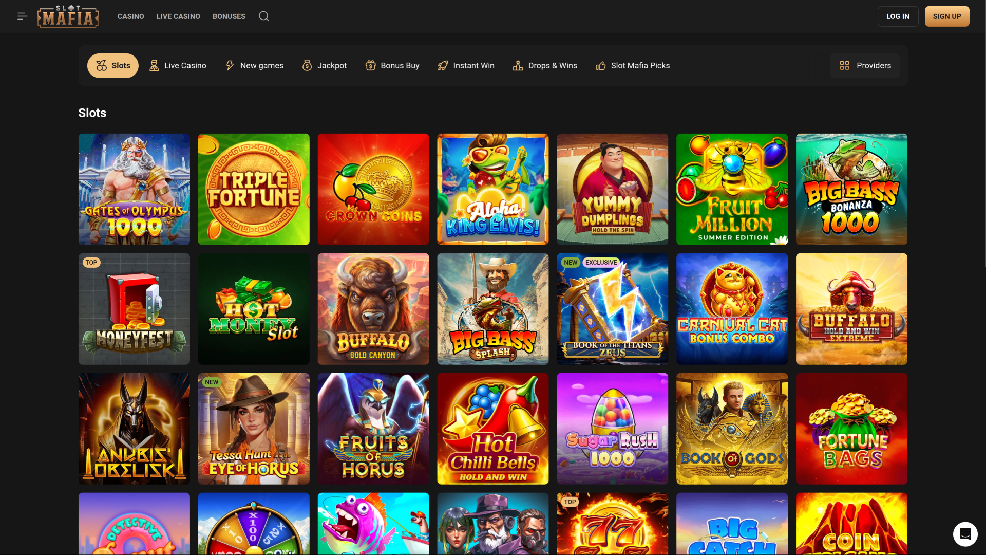 SlotMafia Casino Desktop Games