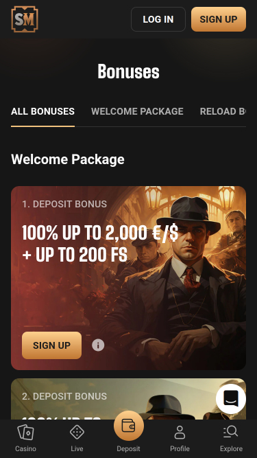 SlotMafia Casino Mobile Promotions