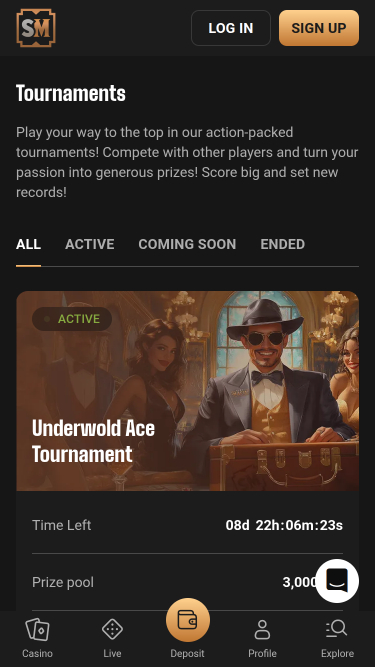 SlotMafia Casino Mobile Tournaments