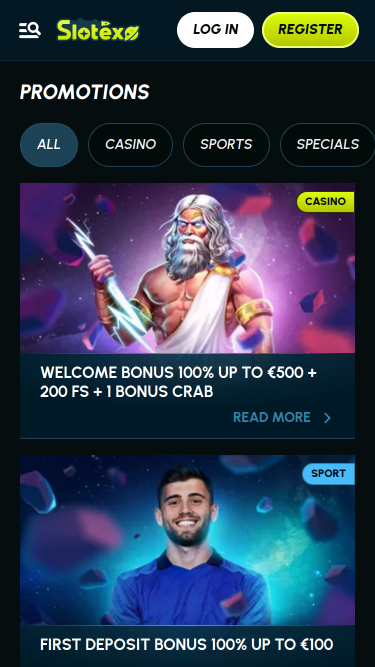 Slotexo Casino Mobile Promotions