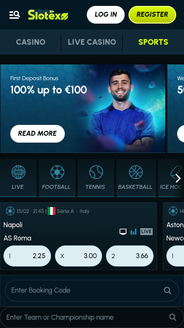 Slotexo Casino Mobile Sports