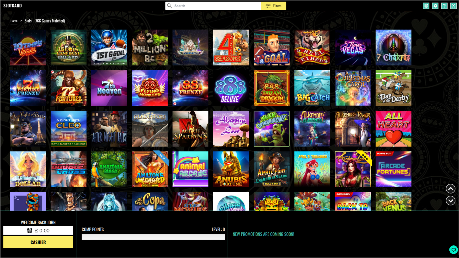 Slotgard Casino Desktop Games