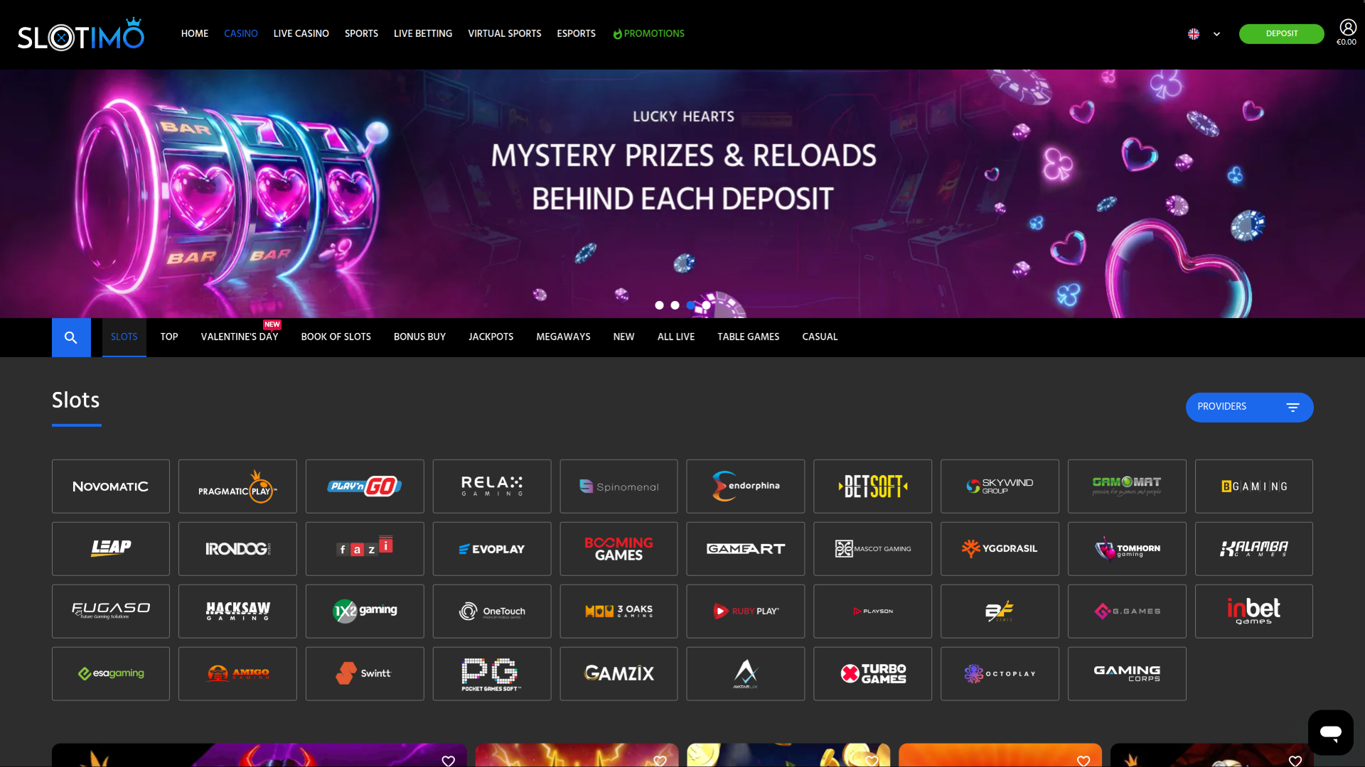 Slotimo Casino Desktop Game Developers