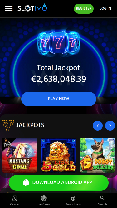 Slotimo Casino Mobile Jackpot