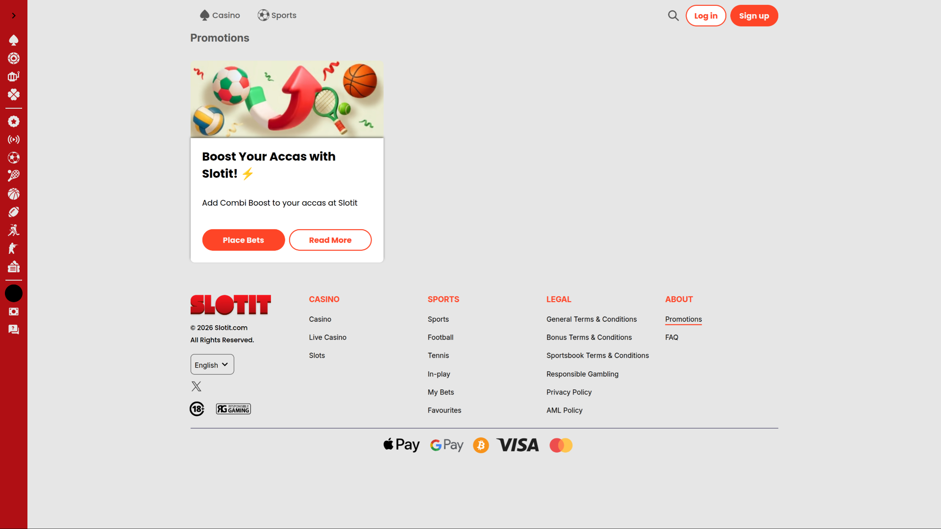 Slotit Casino Desktop Promotions