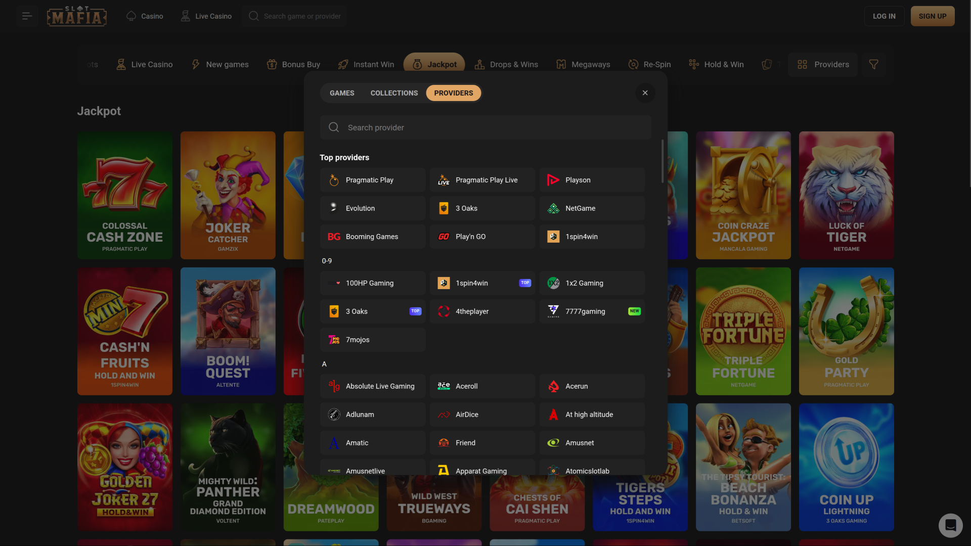 SlotMafia Casino Desktop Game Developers