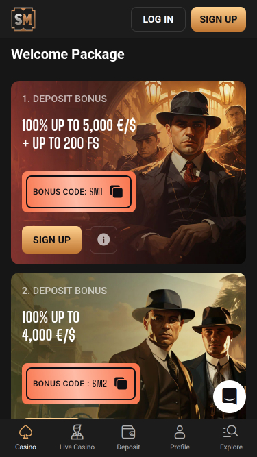 SlotMafia Casino Mobile Promotions