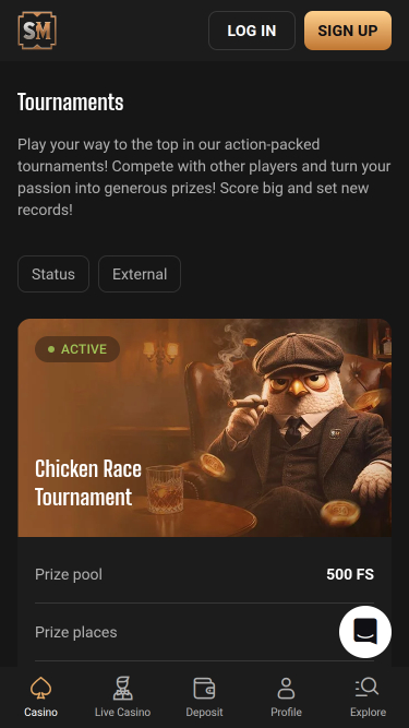 SlotMafia Casino Mobile Tournaments