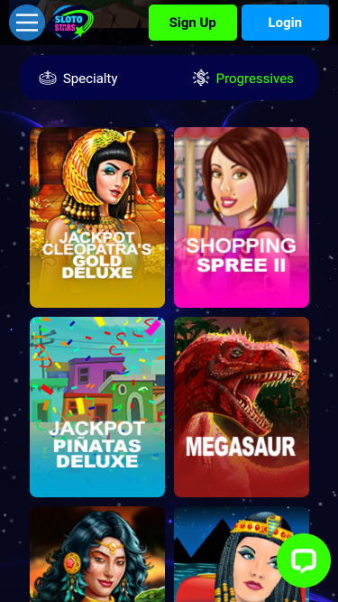 Sloto Stars Casino Mobile Jackpot