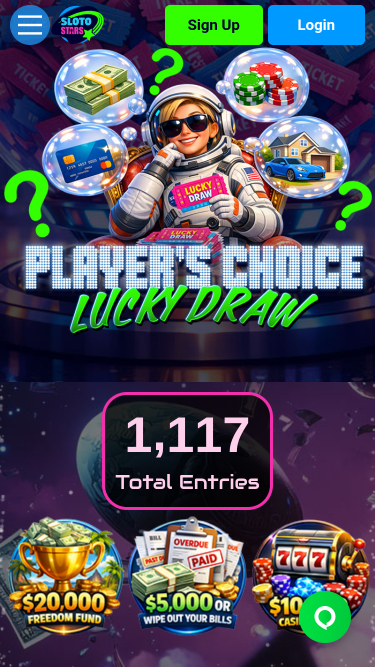 Sloto Stars Casino Mobile Lucky Draw