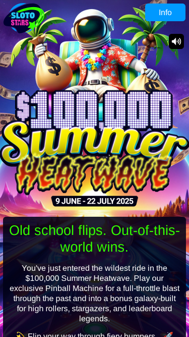 Sloto Stars Casino Mobile Summer Heatwave