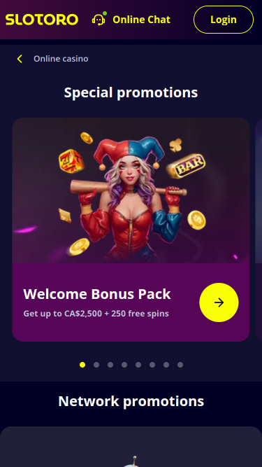 Darstellung von Bonusangeboten auf dem Mobilgerät