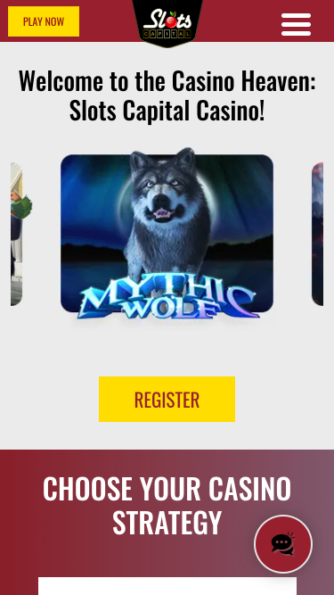 Slots Capital Casino Mobile Homepage