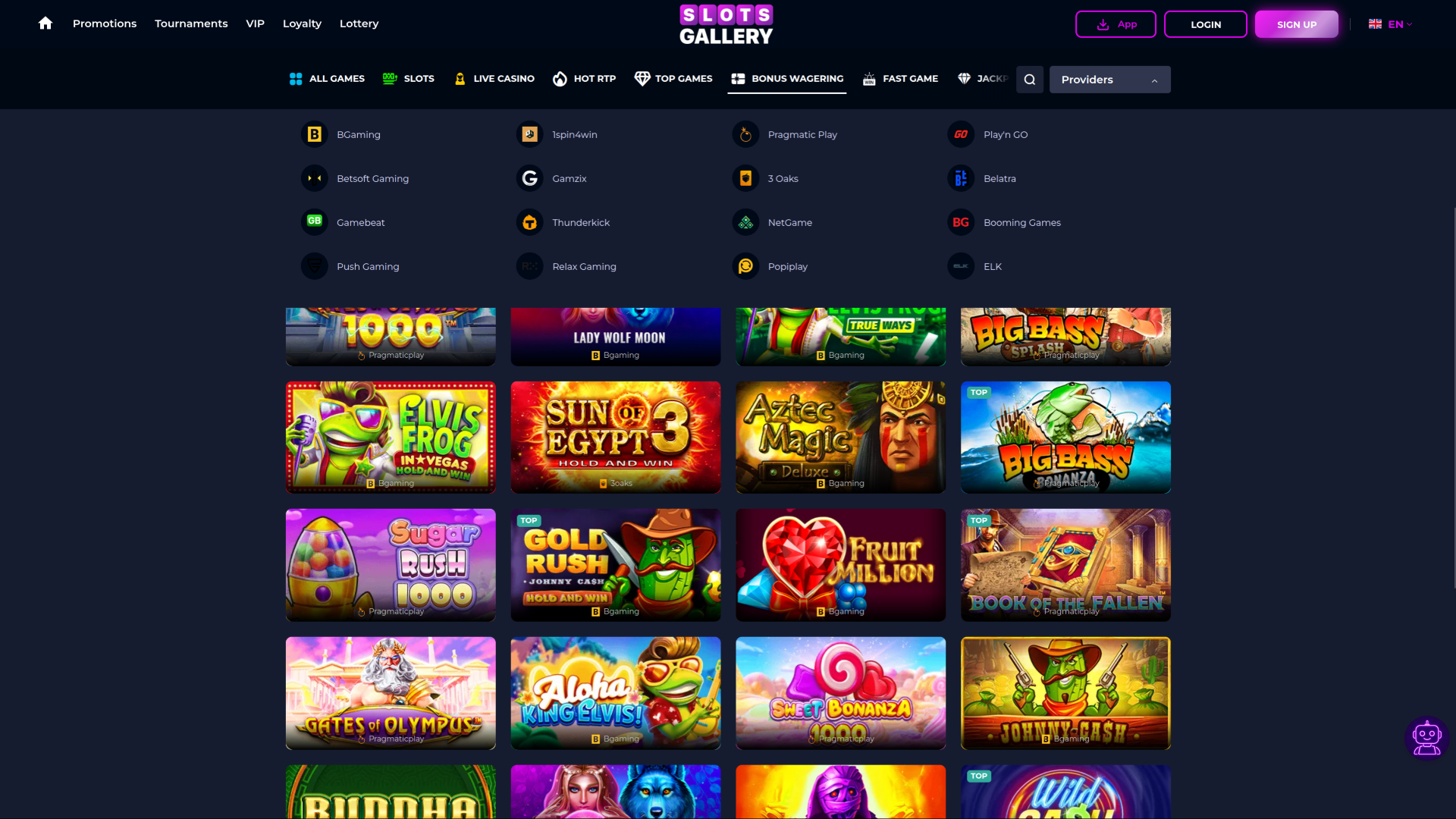 Slots Gallery Casino Desktop Game Developers