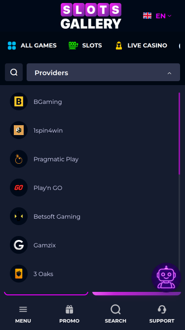 Slots Gallery Casino Mobile Game Developers