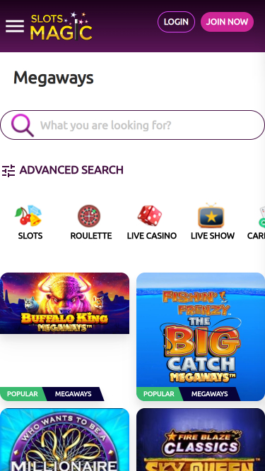 Slots Magic Casino Mobile Megaways Games