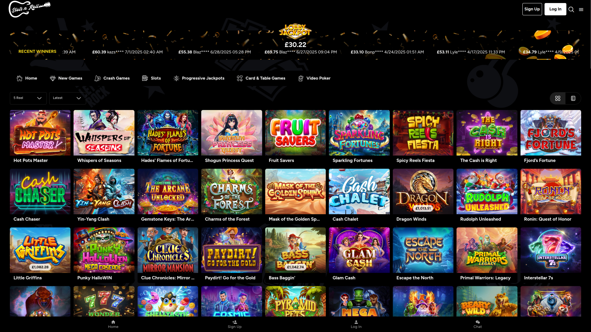 Slots N Roll Casino Desktop Games